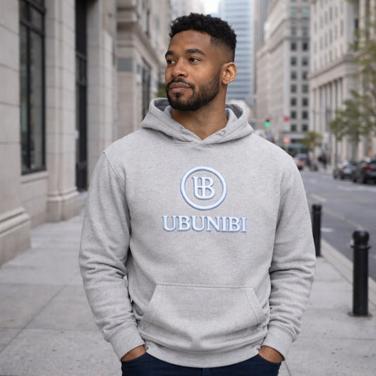 UBUNIBI Elegant Heather Gray Hoodie
