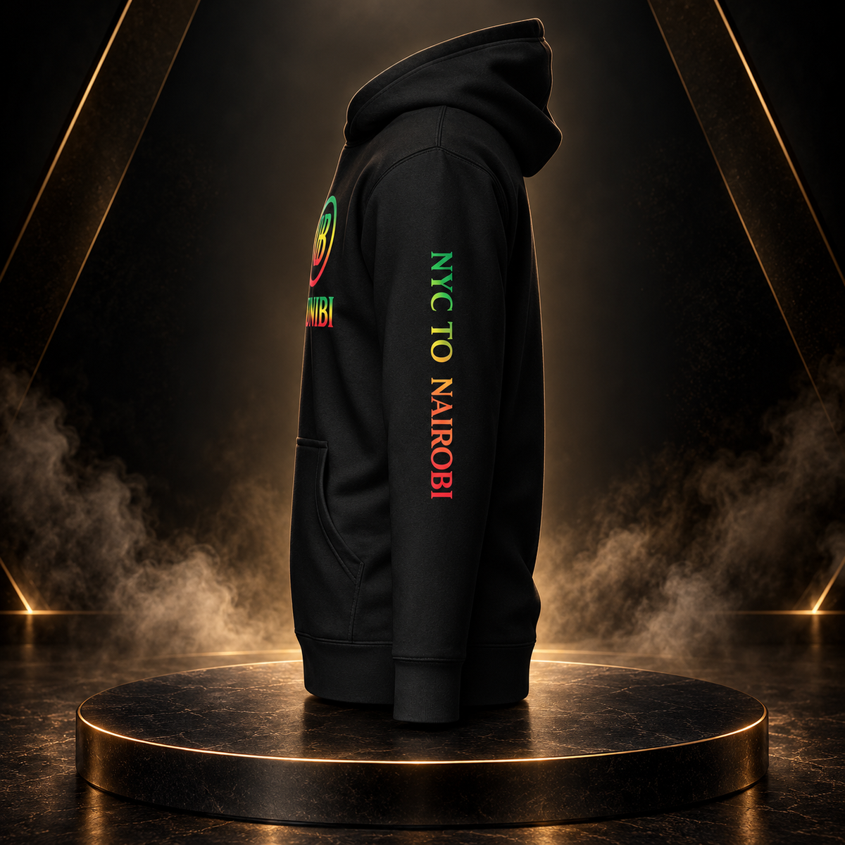 UBUNIBI Unity Rasta Vibes Hoodie - NYC to Nairobi Edition
